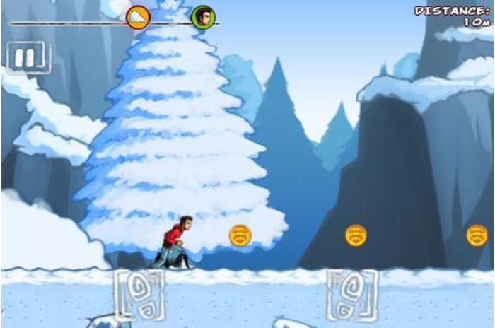 Run Like Hell! Yeti Edition - android игра, бегалка для андроид.