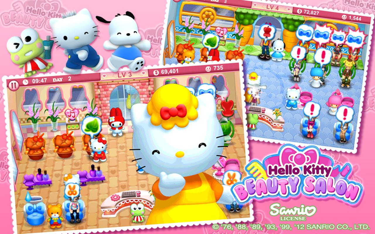 Игры hello kitty cafe. Hello Kitty Beauty Salon. Игра Хеллоу Китти салон красоты. Игра Хелло Китти парикмахерская. Игра Китти салон красоты.